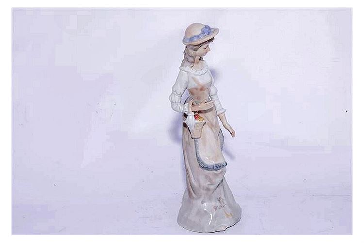 Rare Victorian Porcelain Lady Sound of Music Box