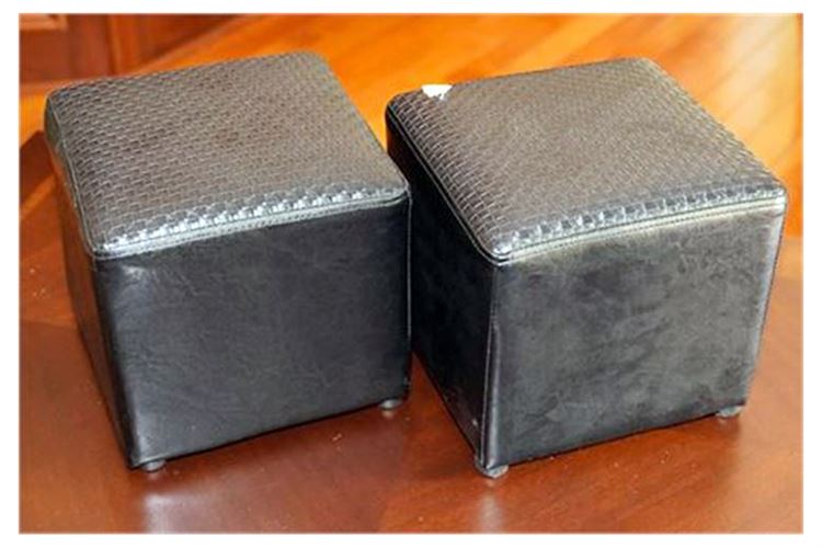 Two Small Box Form Footstools