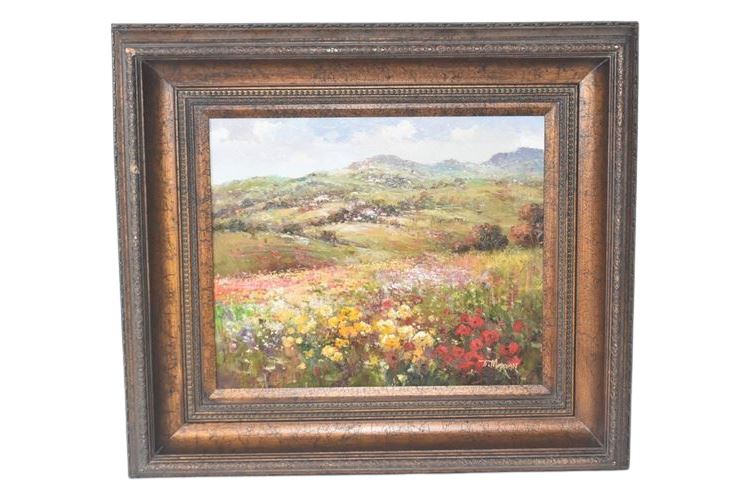 T.Morgan Oil On Canvas Landscape
