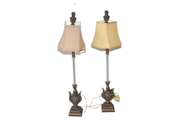 Pair Of Candlestick  Lamps