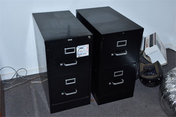 Three (3) Metal File Cabinets