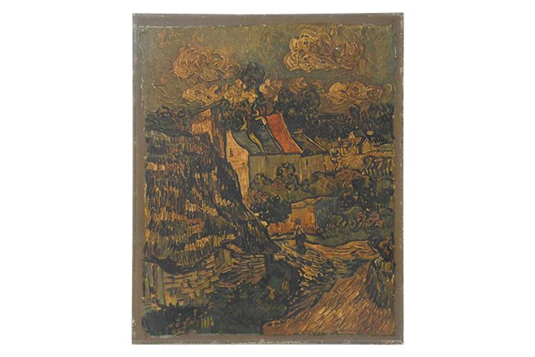 Reprint "Houses At Auvers" by Vincent Van Gogh