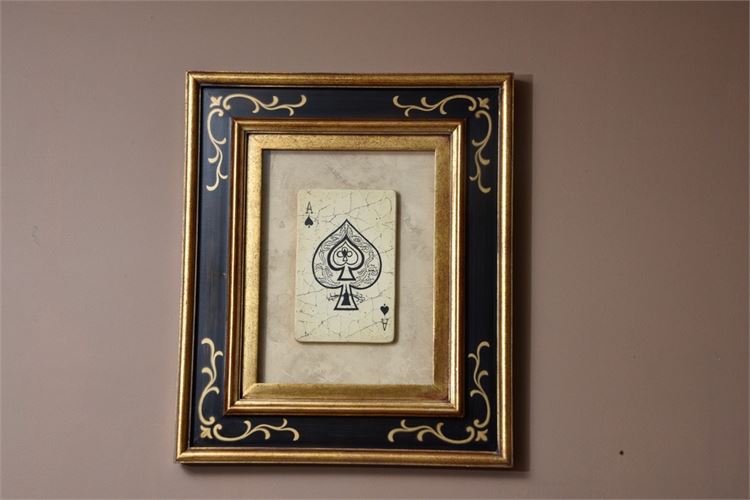 Framed Decorative Playing Card (Ace)