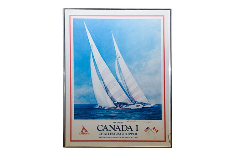 Poster for Canada I, America's Cup Racing 1983