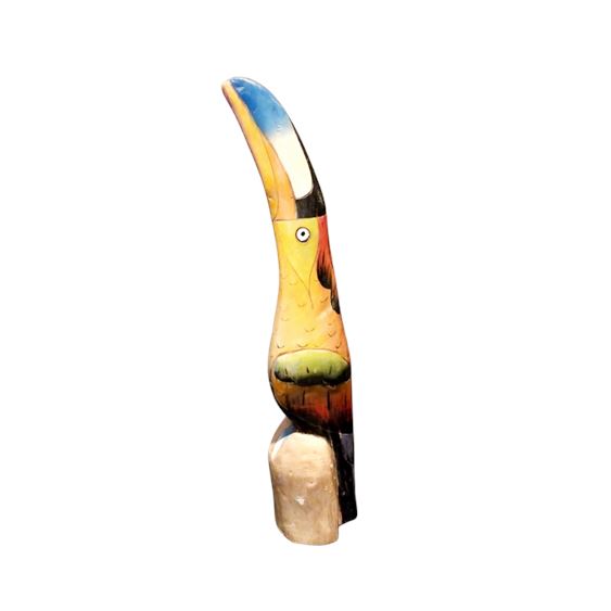 Vintage Hand-Carved Wooden Toucan