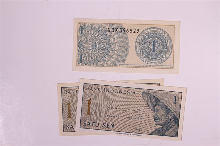 Group of 1961 Indonesian Sen Notes