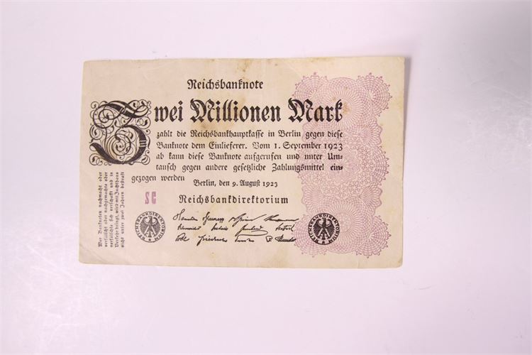 Collection 1920s German Reichsbank Notes