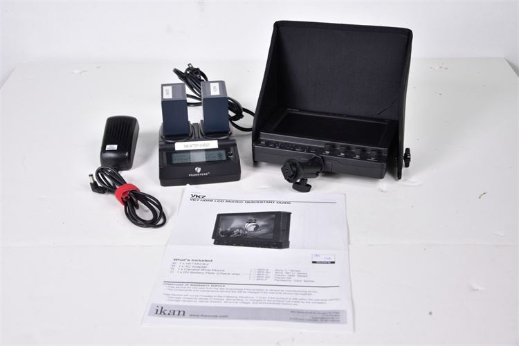 ikam VK7 Monitor 7"with Hood, AC Adapter, Battery Back, 2 Batteries,