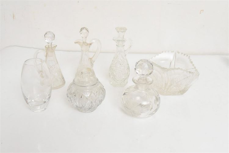 Group of Cut Crystal and Glass