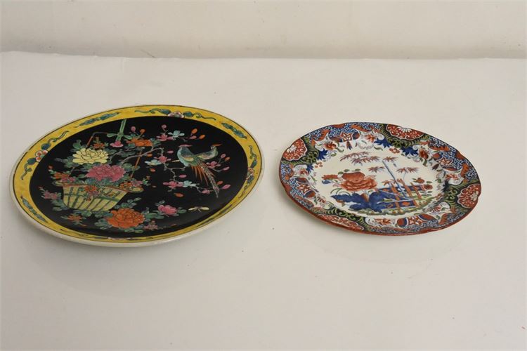 Vintage  Chinoiserie Theme Porcelain Plates