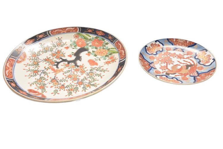 Two (2) Vintage Japanese Imari Porcelain Plates