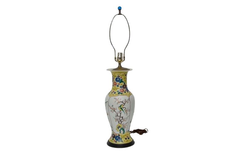 Chinese Porcelain Vase Mounted as Lamp