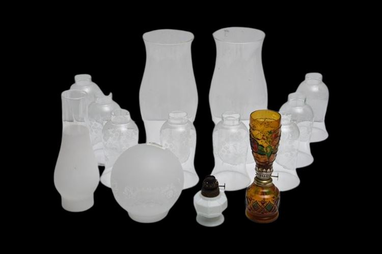 Group Lot of Glass Shades
