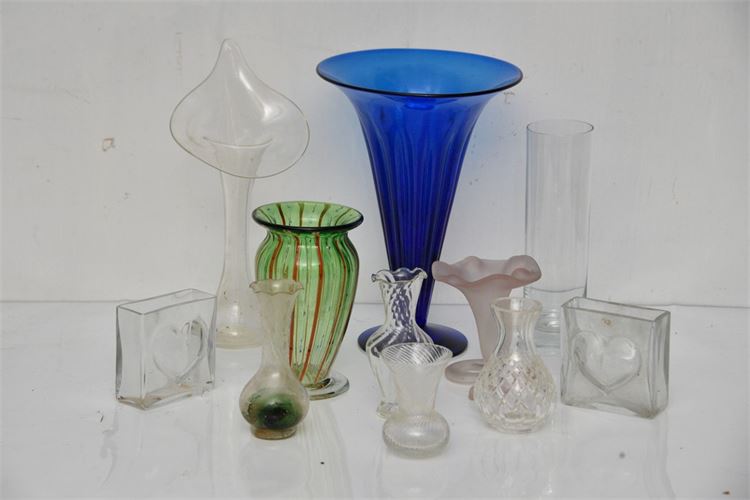 Group Lot of Glass Vases