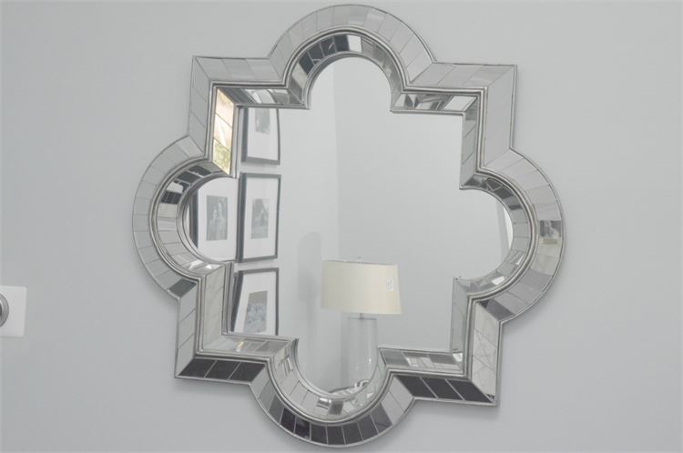 Quatrefoil Form Modern Wall Mirror