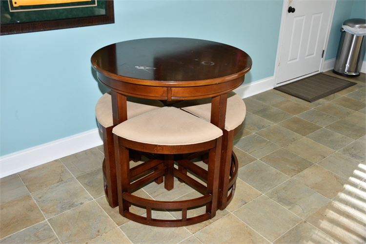 Nesting Bar Table and Stools