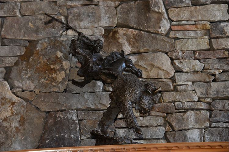 Mark Hopkins Bronze Sculpture "First Buffalo"
