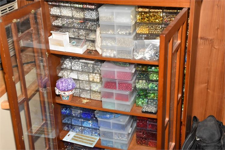 Large Quantity of Beading and Jeweling Items