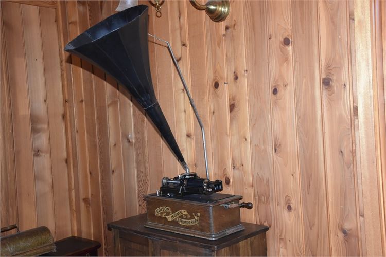 Antique Edison Cylinder Record Player