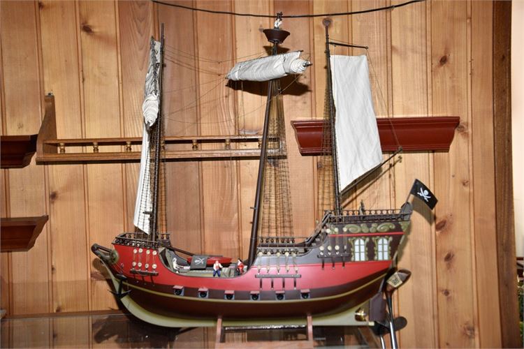 Large Plastic Pirate Ship Model