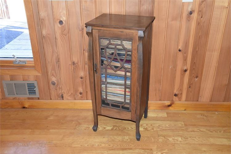 Vintage Mahogany Record Cabinet