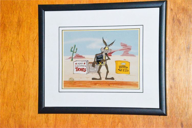 Warner Bros Willie Coyote artist signed  Artwork
