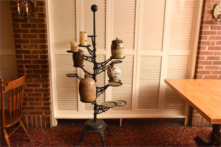 Tiered Wrought Iron Stand