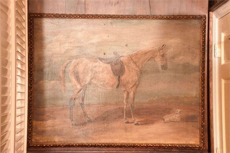 Portrait Painting a Horse and Dog