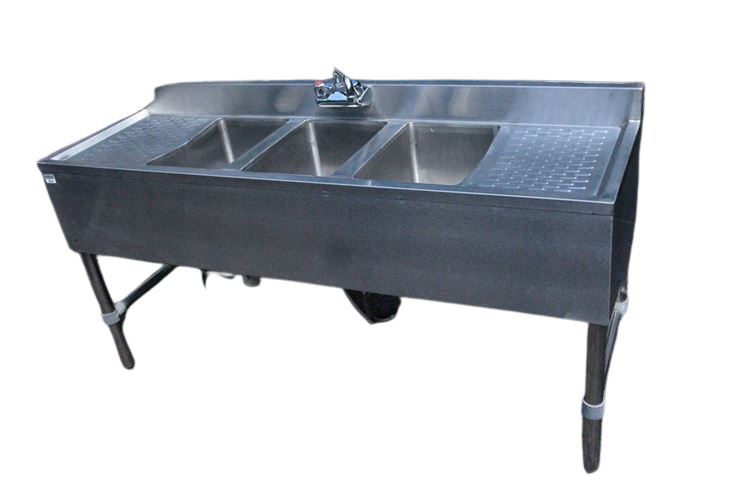 Stainless Steel Commercial Triple Sink