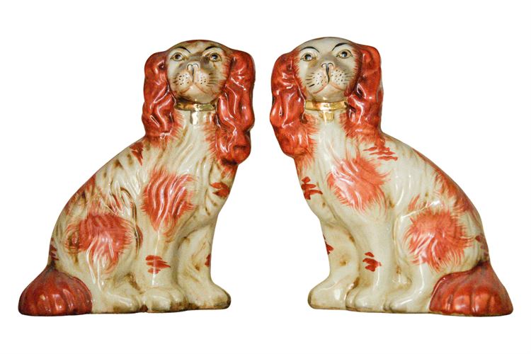 Pair Of Staffordshire Dog Figures