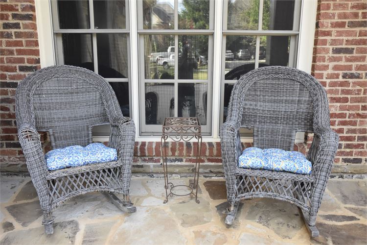 Two (2) Wicker Chairs