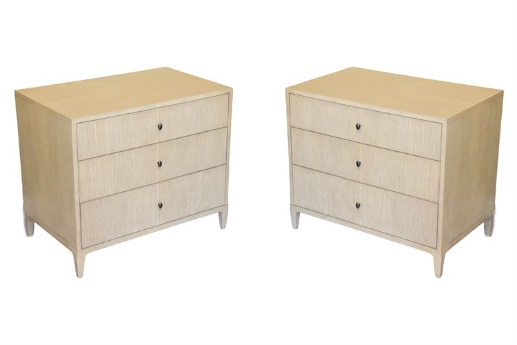 Pair Of Three Drawer Bedside Chests  By SHERILL Furniture