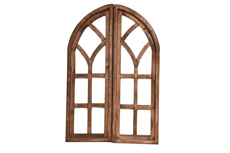 Arched Wooden Shutters