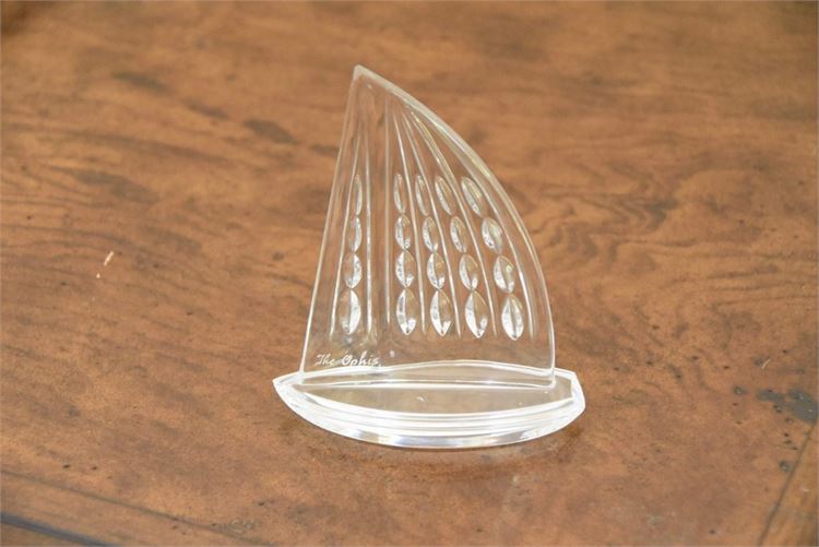 WATERFORD Crystal Sailboat "The Ophis"