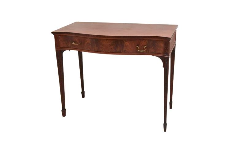 Mahogany One Drawer Console Table