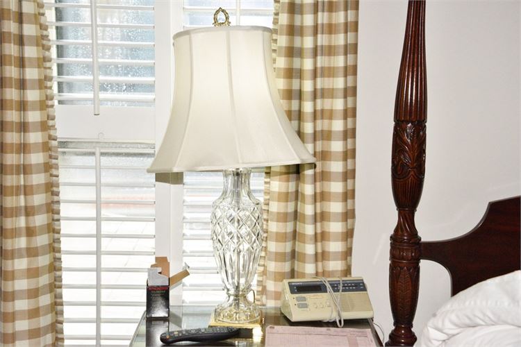 Pair Crystal Table Lamps