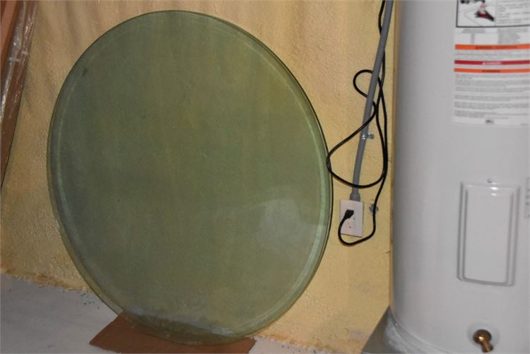 Two 48" Round Glass Top
