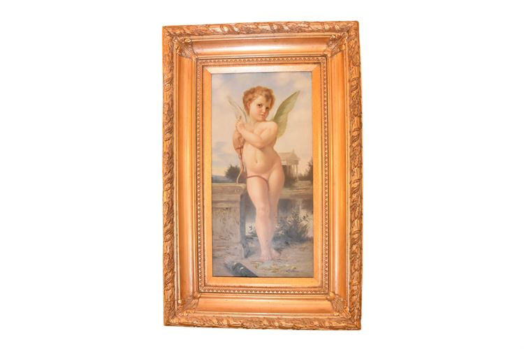 Painting Of An Angel In Gilt Frame