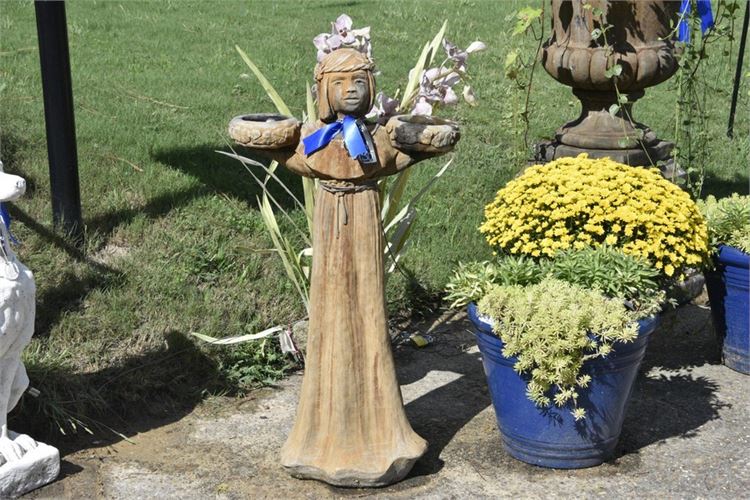 Young Girl Figural Planter