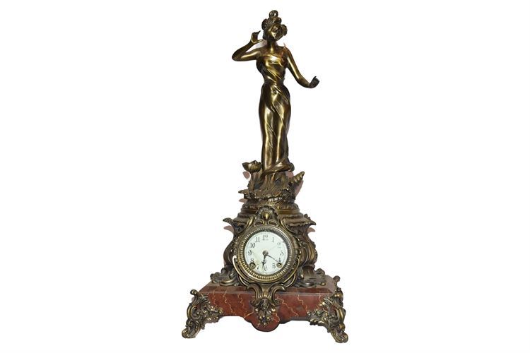 French Belle Epoch Bronze Clock