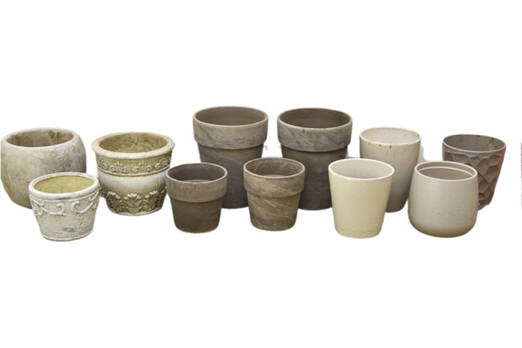 Group, Small Planters (Various Styles and Sizes)