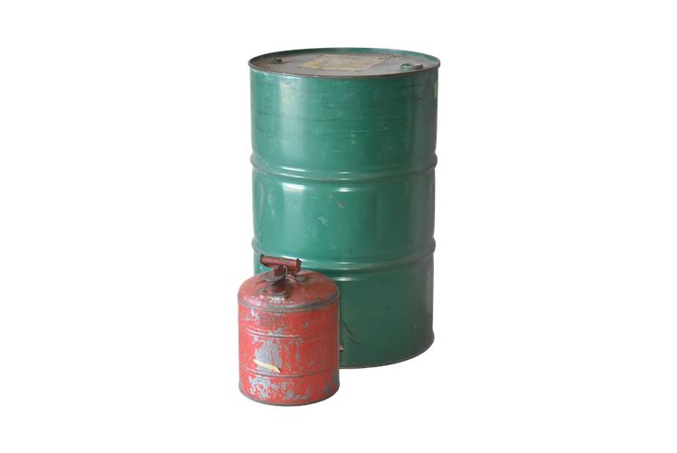 Metal Drum and Gas Can