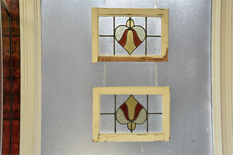Leaded Glass Hanging Panels