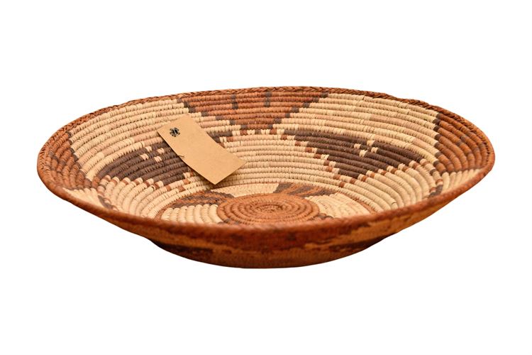 Hand Woven Native American Indian Shallow  Bowl