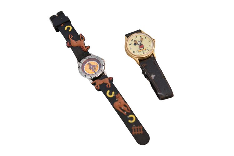 MICKEY MOUSE & Equestrian Wristwatch