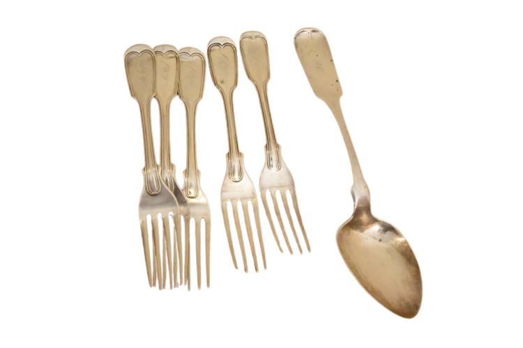 Group, Sterling Silver Flatware
