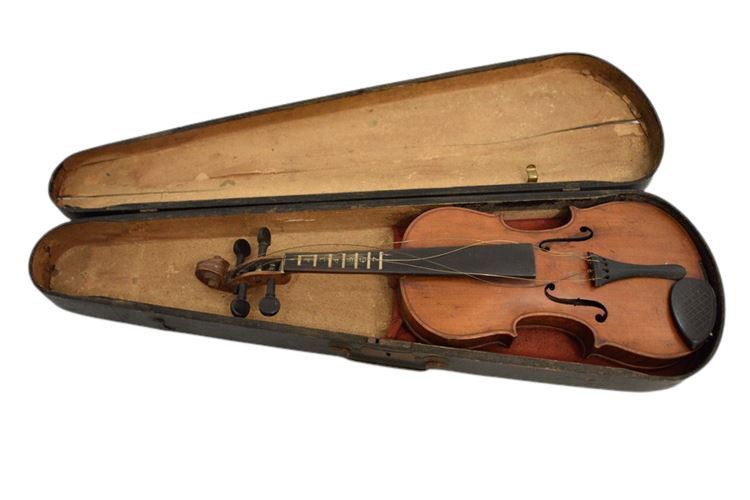 Vintage WILLIAM LEWIS & SON Violin With Case