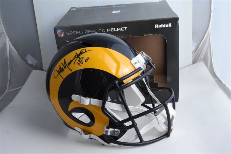 Jack Youngblood replica full size helmet. Schwartz Sports Authentic Cert