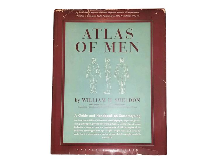 Rare First Edition Hardcover 'The Atlas of Men' by William H. Sheldon, CR 1954