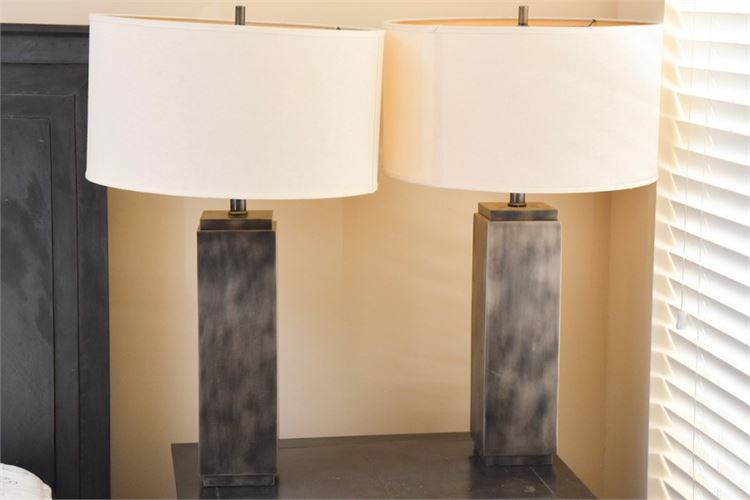 Pair Contemporary Table Lamps